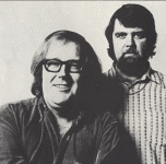 Picture of Harvey Andrews (left) and co-songwriter and perormer Graham Cooper